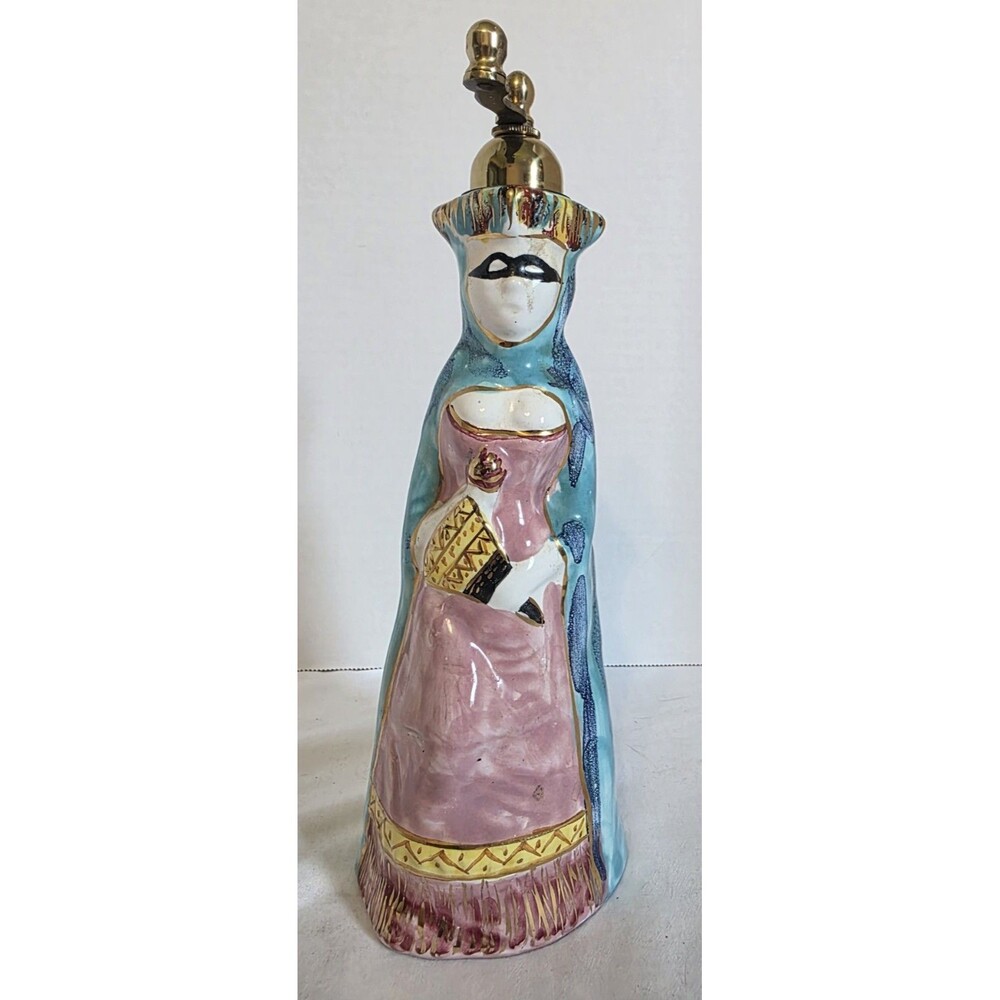 Porcelain / Ceramic Masked Lady Pepper Grinder, Italy